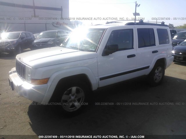 1J8HG48K36C337323 - 2006 JEEP COMMANDER WHITE photo 2