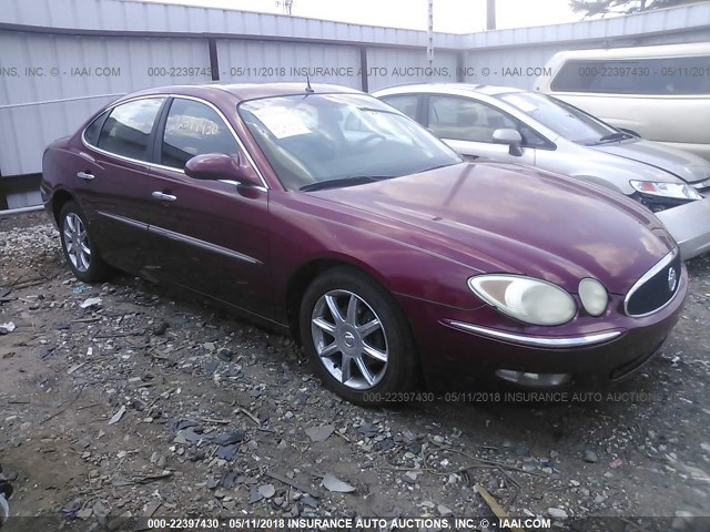 2G4WE567451260566 - 2005 BUICK LACROSSE CXS RED photo 1
