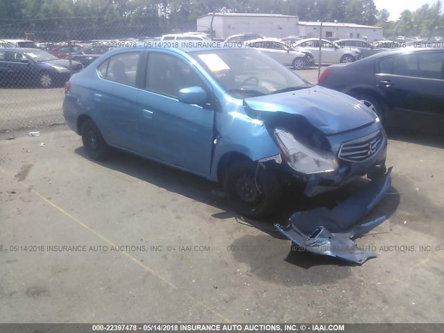 ML32F3FJ7HH004619 - 2017 MITSUBISHI MIRAGE G4 ES ლურჯი ფოტო 1