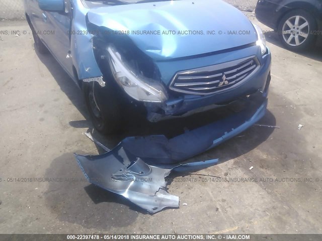 ML32F3FJ7HH004619 - 2017 MITSUBISHI MIRAGE G4 ES ლურჯი ფოტო 6