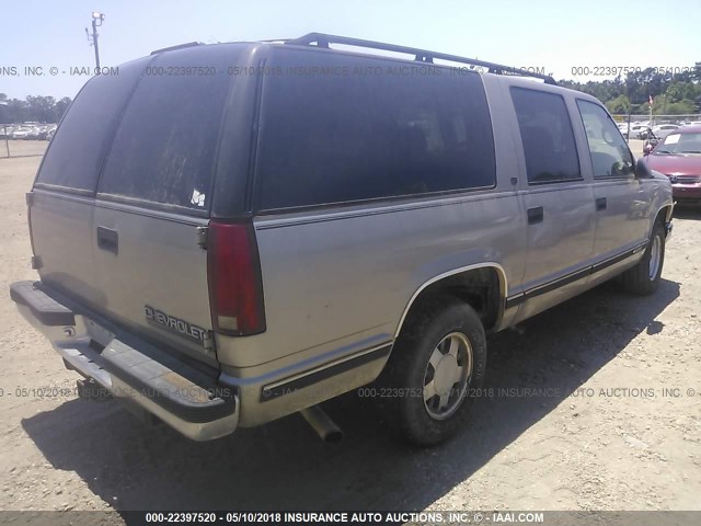 1GNEC16R1XJ355067 - 1999 CHEVROLET SUBURBAN C1500 TAN photo 4