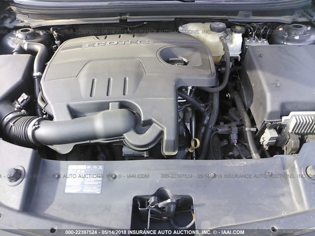 1G1ZC5E10BF237030 - 2011 CHEVROLET MALIBU 1LT ნაცრისფერი ფოტო 10