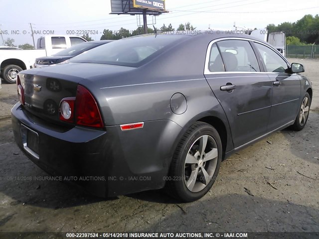 1G1ZC5E10BF237030 - 2011 CHEVROLET MALIBU 1LT ნაცრისფერი ფოტო 4