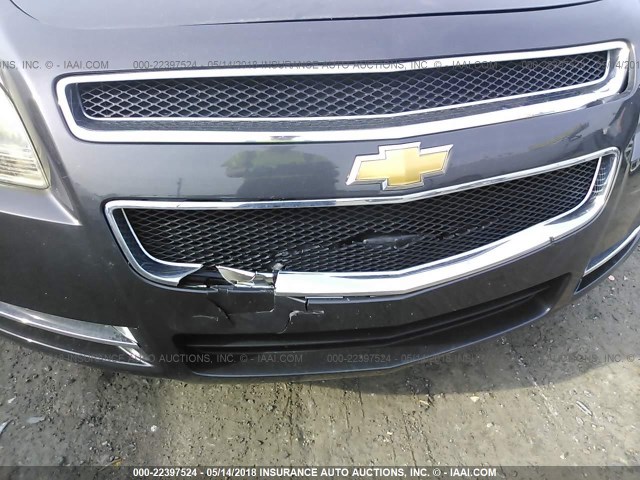 1G1ZC5E10BF237030 - 2011 CHEVROLET MALIBU 1LT ნაცრისფერი ფოტო 6