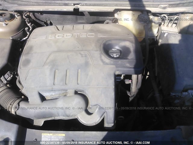 1G1ZH57B784202299 - 2008 CHEVROLET MALIBU 1LT GOLD photo 10
