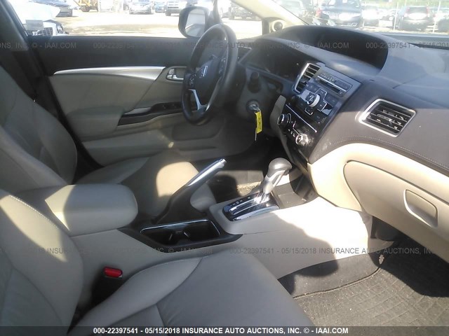 19XFB2F95DE256203 - 2013 HONDA CIVIC EXL 灰色 照片 5