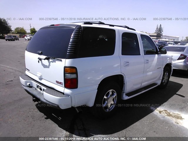 1GKEK63U16J112525 - 2006 GMC YUKON DENALI WHITE photo 4