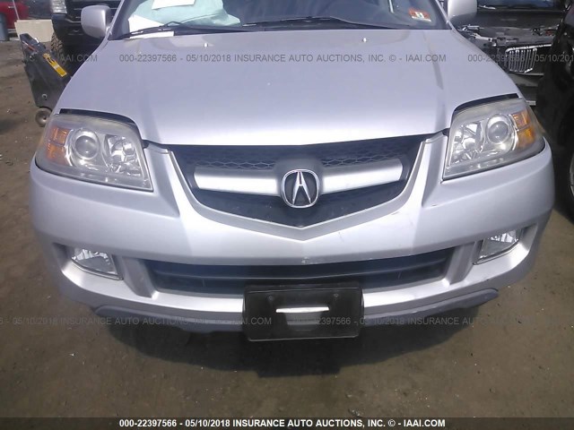 2HNYD18846H535841 - 2006 ACURA MDX TOURING SILVER photo 6