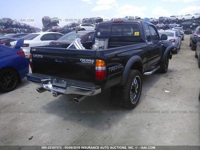 5TESN92N73Z219677 - 2003 TOYOTA TACOMA XTRACAB PRERUNNER შავი ფოტო 4
