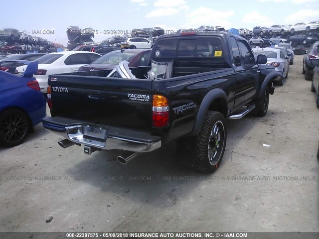 5TESN92N73Z219677 - 2003 TOYOTA TACOMA XTRACAB PRERUNNER BLACK photo 4