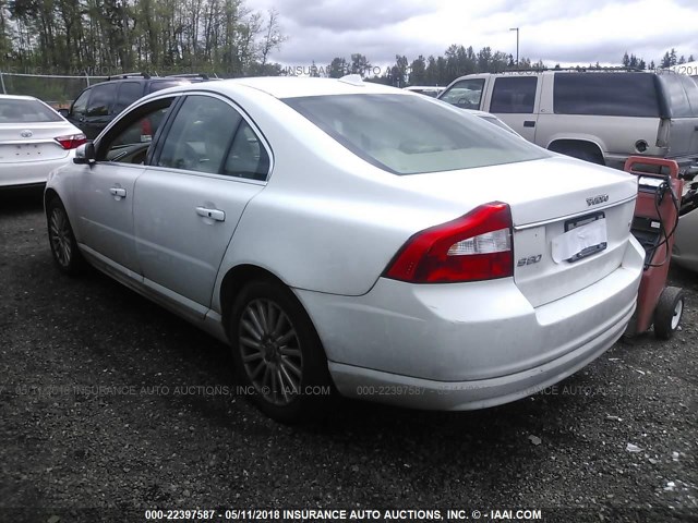 YV1AS982071017680 - 2007 VOLVO S80 3.2 WHITE photo 3