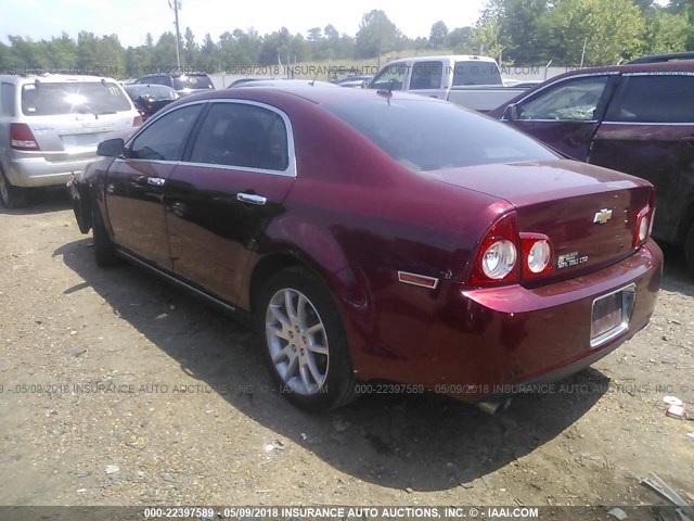 1G1ZE5E70BF169505 - 2011 CHEVROLET MALIBU LTZ 红色 照片 3