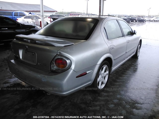 JN1DA31D03T514485 - 2003 NISSAN MAXIMA GLE/GXE/SE SILVER photo 4