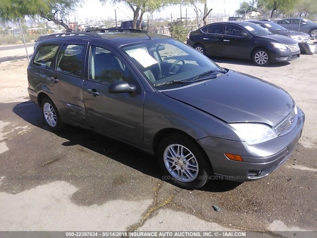 1FAHP36N87W124484 - 2007 FORD FOCUS ZXW/S/SE/SES GRAY photo 1