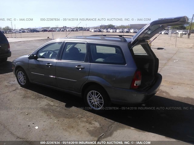 1FAHP36N87W124484 - 2007 FORD FOCUS ZXW/S/SE/SES GRAY photo 3