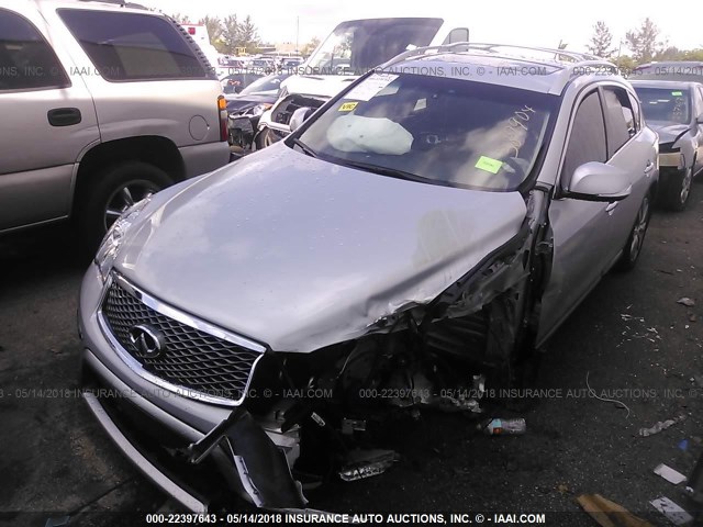 JN1BJ0RP6HM389904 - 2017 INFINITI QX50 SILVER photo 2