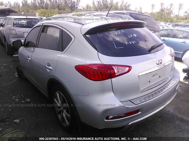 JN1BJ0RP6HM389904 - 2017 INFINITI QX50 SILVER photo 3