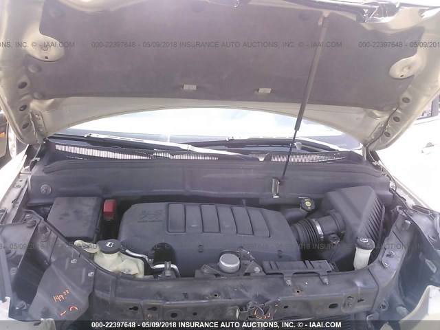 5GALRBED6AJ189907 - 2010 BUICK ENCLAVE CXL 香槟色 照片 10