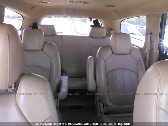 5GALRBED6AJ189907 - 2010 BUICK ENCLAVE CXL 香槟色 照片 8