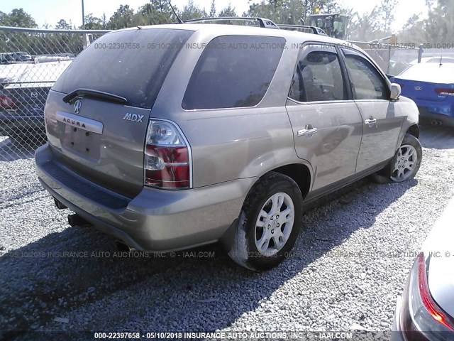 2HNYD18614H557145 - 2004 ACURA MDX TOURING GOLD photo 4