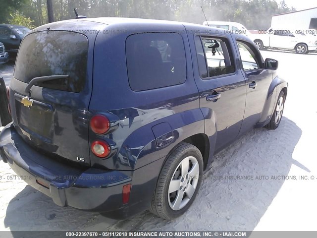 3GNDA13D88S565532 - 2008 CHEVROLET HHR LS BLACK photo 4