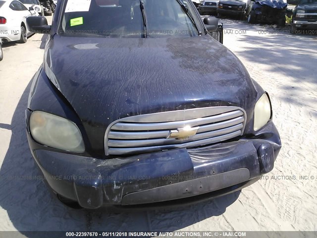 3GNDA13D88S565532 - 2008 CHEVROLET HHR LS BLACK photo 6