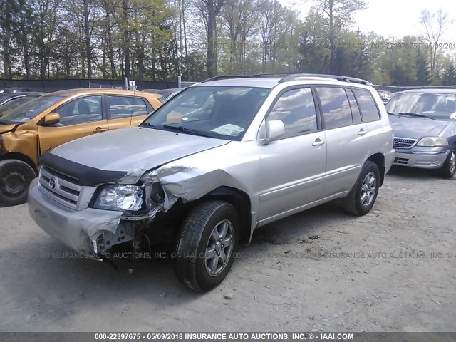 JTEEP21A960145790 - 2006 TOYOTA HIGHLANDER LIMITED SILVER photo 2