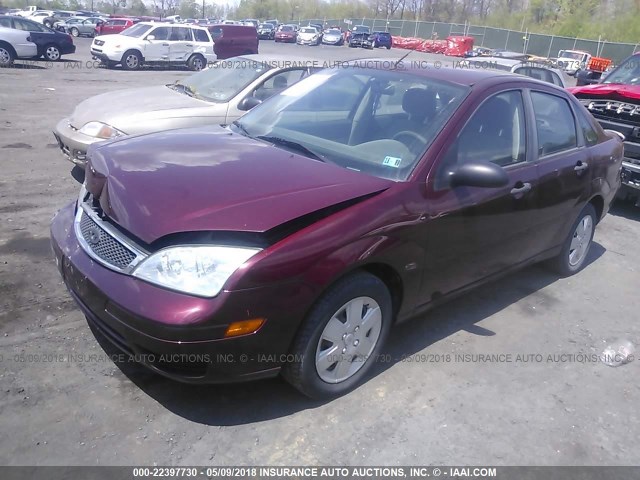 1FAFP34NX7W262215 - 2007 FORD FOCUS ZX4/S/SE/SES PURPLE photo 2