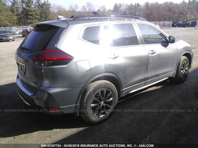 5N1AT2MV6HC890605 - 2017 NISSAN ROGUE SV/SL GRAY photo 4