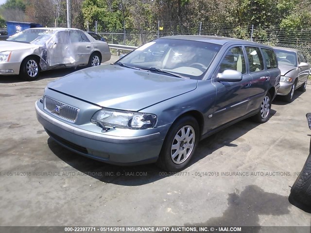 YV1SW61T132320451 - 2003 VOLVO V70 Light Blue photo 2