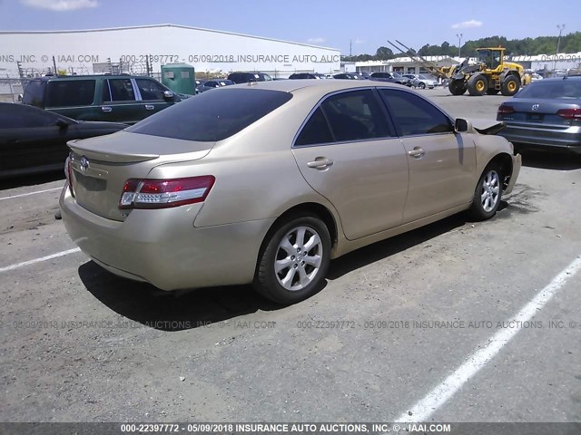 4T1BF3EK5BU200625 - 2011 TOYOTA CAMRY SE/LE/XLE 金色 照片 4