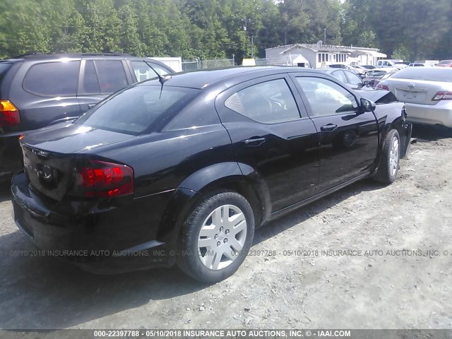 1B3BD4FB2BN624838 - 2011 DODGE AVENGER EXPRESS 黑色 照片 4