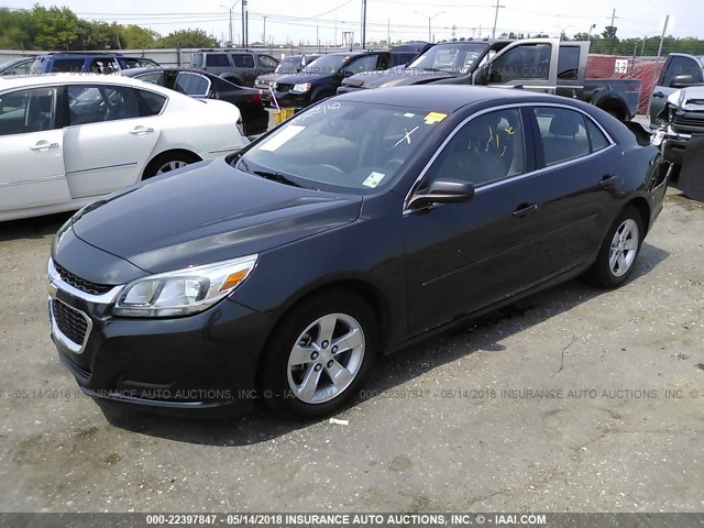 1G11B5SL3EF235010 - 2014 CHEVROLET MALIBU LS 灰色 照片 2