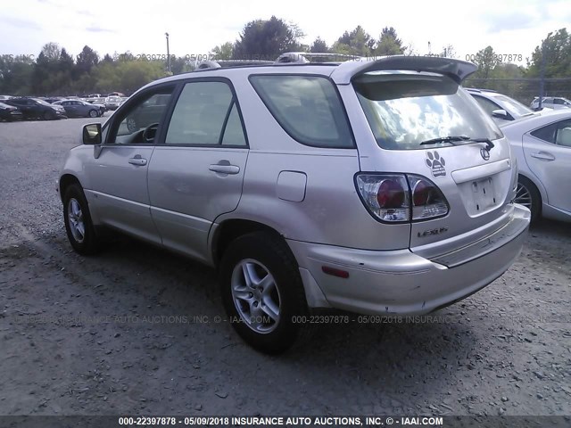 JTJHF10U910222755 - 2001 LEXUS RX 300 银色 照片 3
