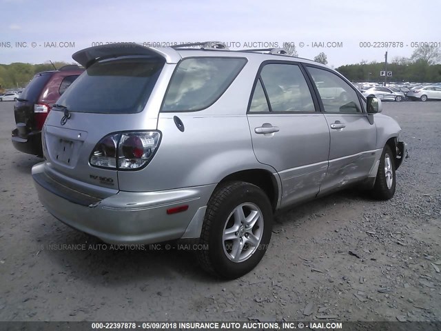 JTJHF10U910222755 - 2001 LEXUS RX 300 银色 照片 4