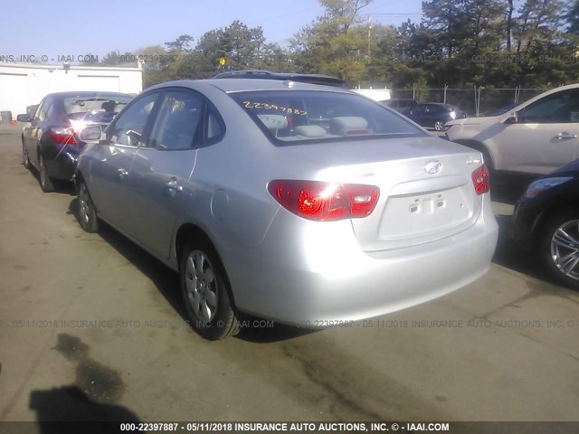 KMHDU46D88U367610 - 2008 HYUNDAI ELANTRA GLS/SE/LIMITED SILVER photo 3