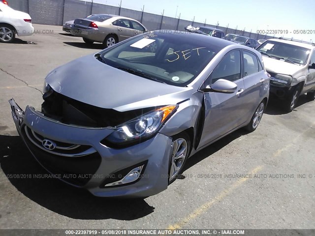 KMHD35LE1DU056682 - 2013 HYUNDAI ELANTRA GT GRAY photo 2