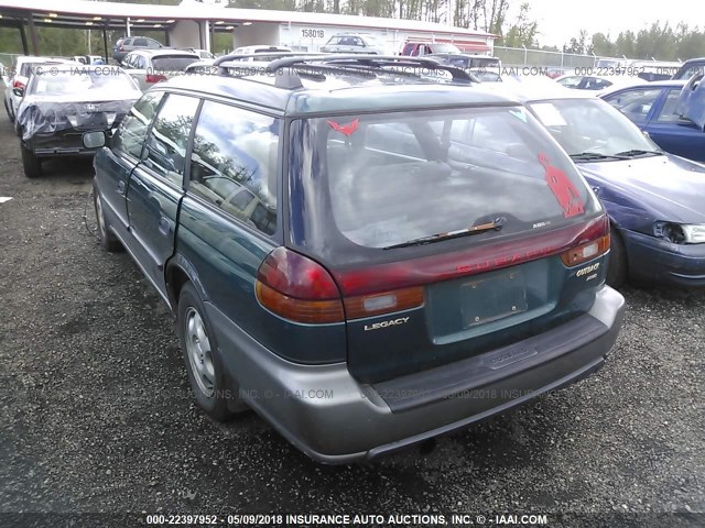 4S3BG6852T7371454 - 1996 SUBARU LEGACY OUTBACK GREEN photo 3