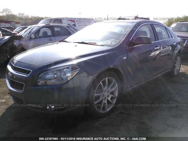 1G1ZK577X84273123 - 2008 CHEVROLET MALIBU LTZ 灰色 照片 2