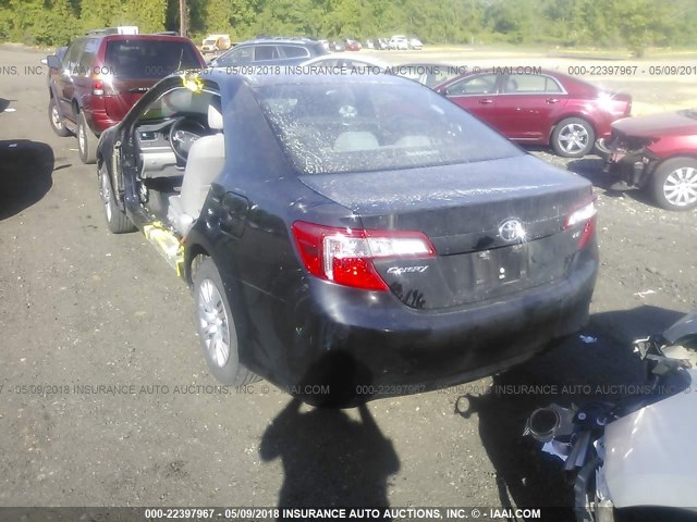 4T4BF1FK8DR291983 - 2013 TOYOTA CAMRY L/SE/LE/XLE 黑色 照片 3