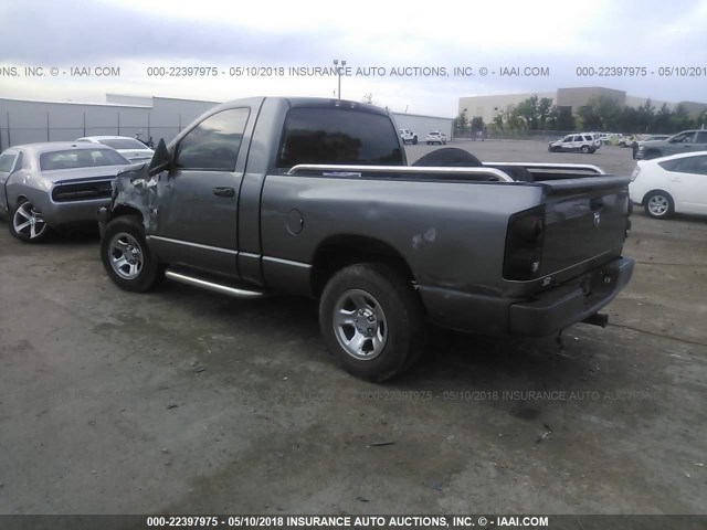 1D7HA16K08J132511 - 2008 DODGE RAM 1500 ST GRAY photo 3