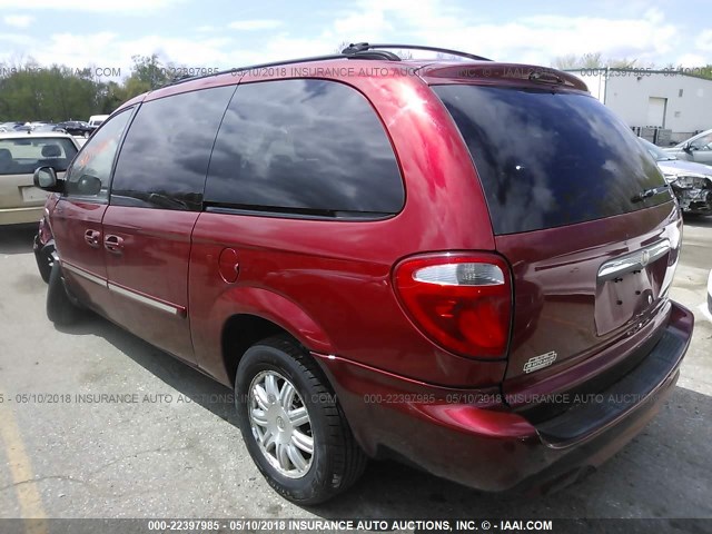 2A4GP54L17R206577 - 2007 CHRYSLER TOWN & COUNTRY TOURING RED photo 3