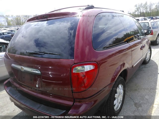 2A4GP54L17R206577 - 2007 CHRYSLER TOWN & COUNTRY TOURING RED photo 4
