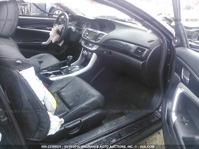 1HGCT2B80DA004733 - 2013 HONDA ACCORD EXL BLACK photo 5