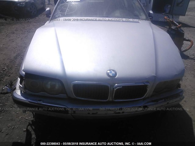 WBAGH83401DP21527 - 2001 BMW 740 IL SILVER photo 6