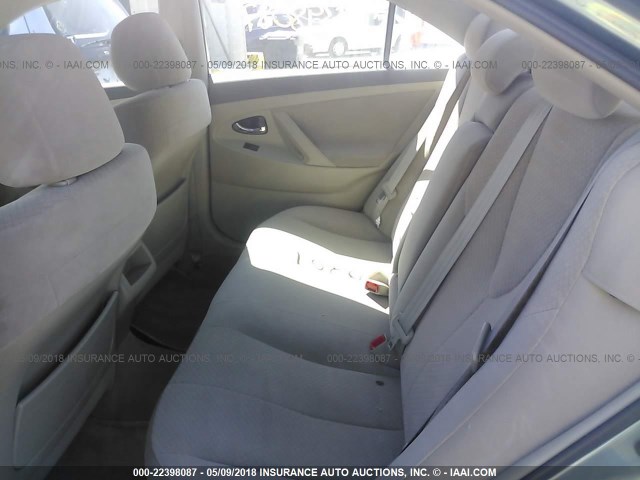 4T1BE46K69U860643 - 2009 TOYOTA CAMRY SE/LE/XLE 绿色 照片 8