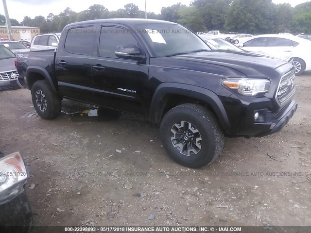 5TFCZ5AN0GX037464 - 2016 TOYOTA TACOMA DBL CAB/SR/SR5/TRD SPT/OR BLACK photo 1