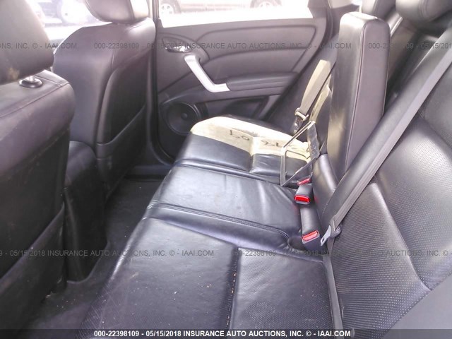 5J8TB18297A009479 - 2007 ACURA RDX GRAY photo 8