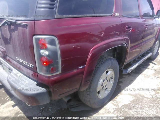 1GNEK13Z53R294499 - 2003 CHEVROLET TAHOE K1500 MAROON photo 6