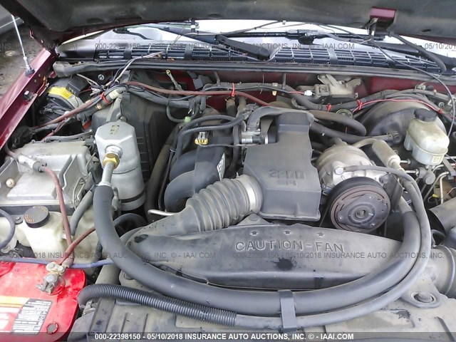 1GCCS1450Y8309564 - 2000 CHEVROLET S TRUCK S10 MAROON photo 10